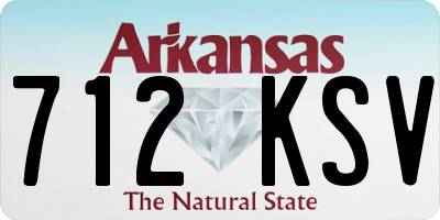 AR license plate 712KSV