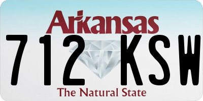AR license plate 712KSW