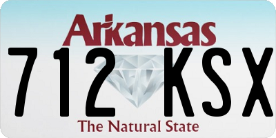 AR license plate 712KSX