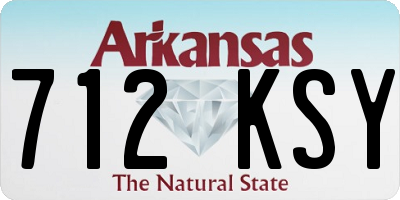 AR license plate 712KSY