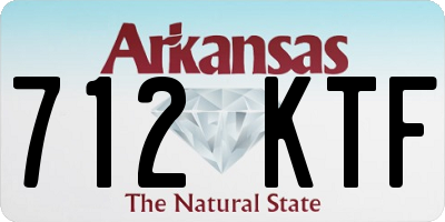 AR license plate 712KTF