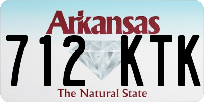 AR license plate 712KTK