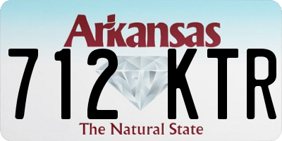 AR license plate 712KTR