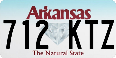 AR license plate 712KTZ