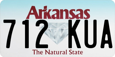 AR license plate 712KUA