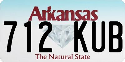 AR license plate 712KUB