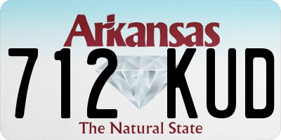 AR license plate 712KUD
