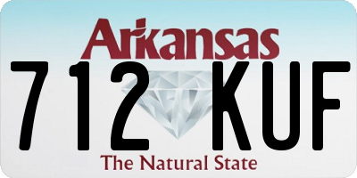 AR license plate 712KUF