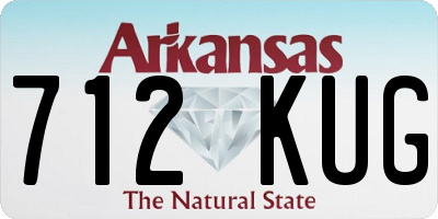 AR license plate 712KUG