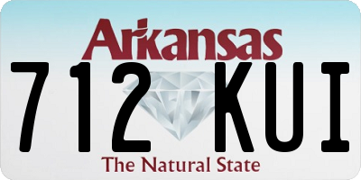 AR license plate 712KUI