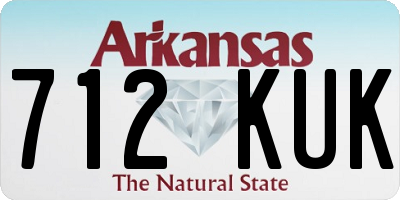 AR license plate 712KUK