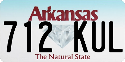 AR license plate 712KUL