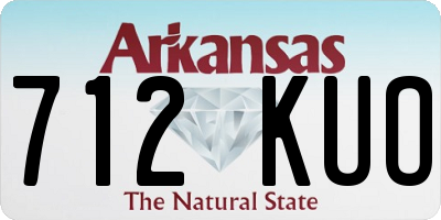 AR license plate 712KUO