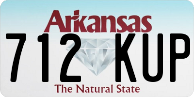 AR license plate 712KUP