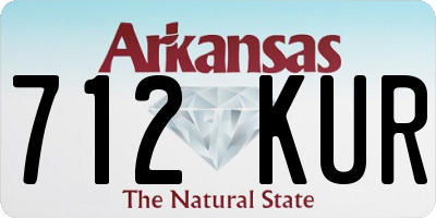 AR license plate 712KUR
