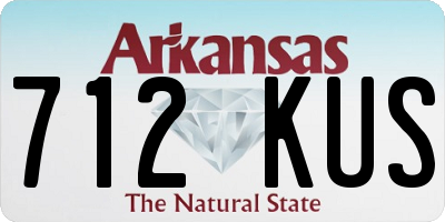 AR license plate 712KUS