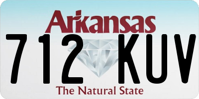 AR license plate 712KUV