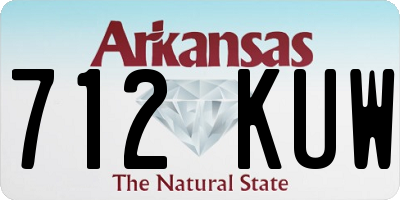 AR license plate 712KUW