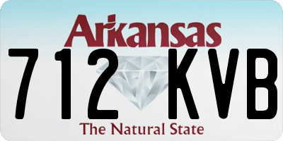 AR license plate 712KVB
