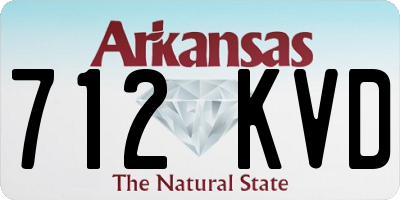 AR license plate 712KVD