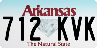 AR license plate 712KVK