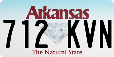 AR license plate 712KVN