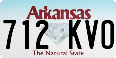 AR license plate 712KVO