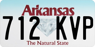 AR license plate 712KVP