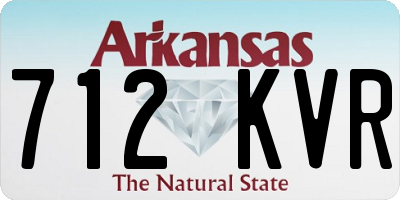 AR license plate 712KVR