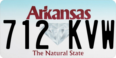 AR license plate 712KVW