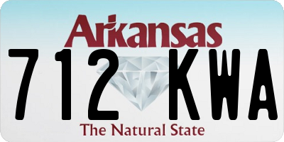 AR license plate 712KWA