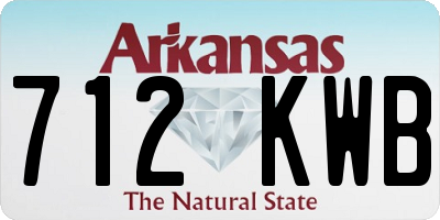 AR license plate 712KWB