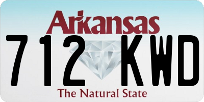 AR license plate 712KWD