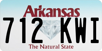 AR license plate 712KWI