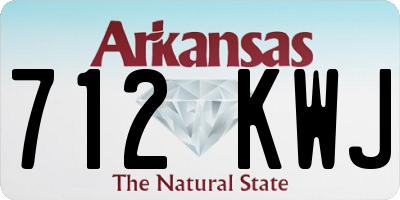 AR license plate 712KWJ