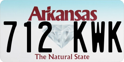 AR license plate 712KWK