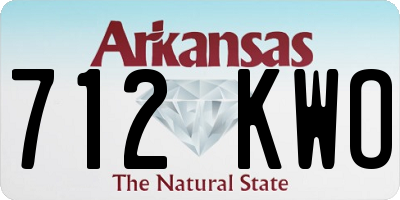 AR license plate 712KWO