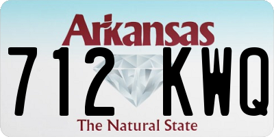 AR license plate 712KWQ
