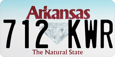 AR license plate 712KWR