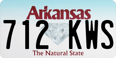 AR license plate 712KWS