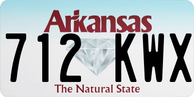 AR license plate 712KWX