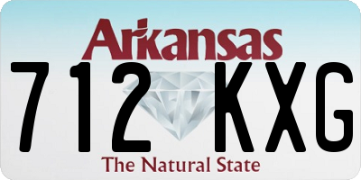 AR license plate 712KXG