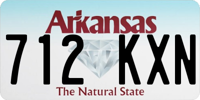 AR license plate 712KXN