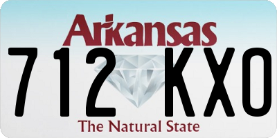 AR license plate 712KXO