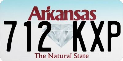 AR license plate 712KXP