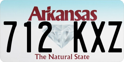 AR license plate 712KXZ