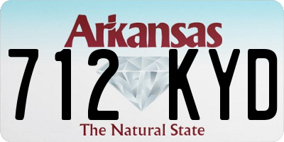 AR license plate 712KYD