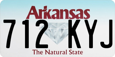 AR license plate 712KYJ