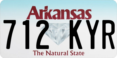 AR license plate 712KYR