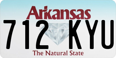 AR license plate 712KYU